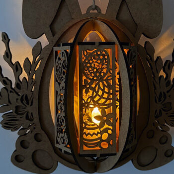 Intra απο ξύλο plywood 3mm-4mm πάχος - Κηροπήγιο Πασχαλινό Λαγουδάκι Δίασταση 3x8 cm INTRAFABR-118761044 - Image 6