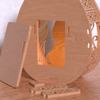 Intra απο ξύλο plywood 3mm-4mm πάχος - Πασχαλινό λαγουδάκι διακοσμητικό κουτί Laser cut Δίασταση 15x15 cm INTRAFABR-118423152 - Image 3