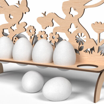 Intra απο ξύλο plywood 3mm-4mm πάχος - Πασχαλινό Μπάνι Αυγοθήκη Δίασταση 20x20 cm INTRAFABR-116902557 - Image 1