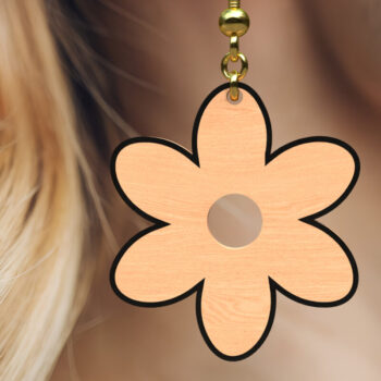 Intra απο ξύλο plywood 3mm-4mm πάχος - Σκουλαρίκια κομμένα με λέιζερ Easter Bunny & Egg Δίασταση 2x2 cm INTRAFABR-117934815 - Image 7