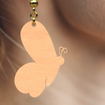 Intra απο ξύλο plywood 3mm-4mm πάχος - Σκουλαρίκια κομμένα με λέιζερ Easter Bunny & Egg Δίασταση 2x2 cm INTRAFABR-117934815 - Image 8