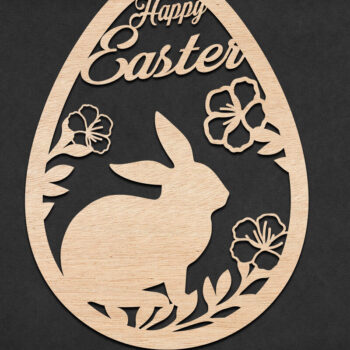 Intra απο ξύλο plywood 3mm-4mm πάχος - Πακέτο με στολίδια με αυγά για το Πάσχα Δίασταση 6x6 cm INTRAFABR-116462956 - Image 2