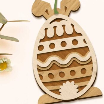 Intra απο ξύλο plywood 3mm-4mm πάχος - Σετ Πασχαλινών Αυγών Κουνελιού, Αρχεία πολλαπλών στρώσεων Δίασταση 2x7 cm INTRAFABR-89880321 - Image 7