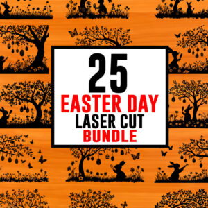 Intra απο ξύλο plywood 3mm-4mm πάχος - Πασχαλινό Μπάνι Οικογενειακή Σιλουέτα Πακέτο Δίασταση 4x4 cm INTRAFABR-117695805