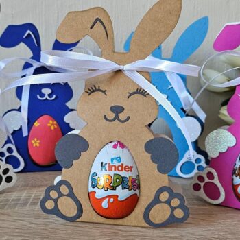Intra απο ξύλο plywood 3mm-4mm πάχος - Easter Bunny Kinder Egg Box | Χαριτωμένος Δίασταση 4x4 cm INTRAFABR-119608533 - Image 5
