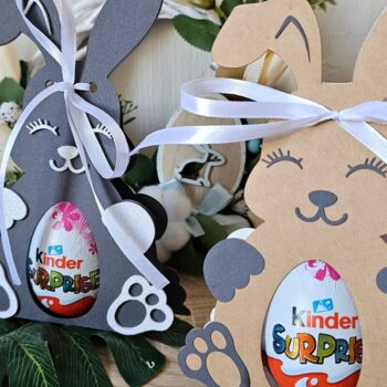 Intra απο ξύλο plywood 3mm-4mm πάχος - Easter Bunny Kinder Egg Box | Χαριτωμένος Δίασταση 4x4 cm INTRAFABR-119608533 - Image 8