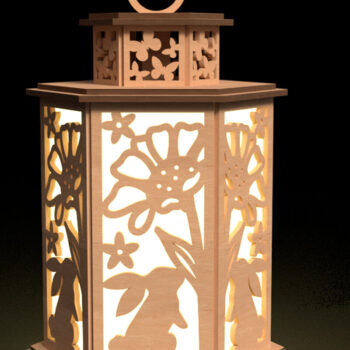 Intra απο ξύλο plywood 3mm-4mm πάχος - Easter Bunny Laser Cut Laser Δίασταση 15x15 cm INTRAFABR-115570401 - Image 1