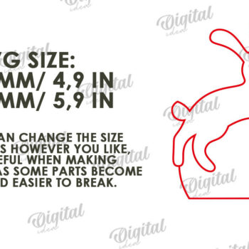 Intra απο ξύλο plywood 3mm-4mm πάχος - Πασχαλινό λαγουδάκι με λέιζερ. Bunny Puzzle  Δίασταση 15x15 cm INTRAFABR-116405000 - Image 2