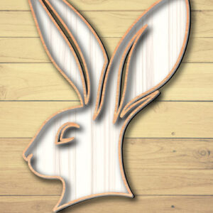 Intra απο ξύλο plywood 3mm-4mm πάχος -  σχεδίασης Easter Bunny Laser-Cut Δίασταση 6x6 cm INTRAFABR-117490647
