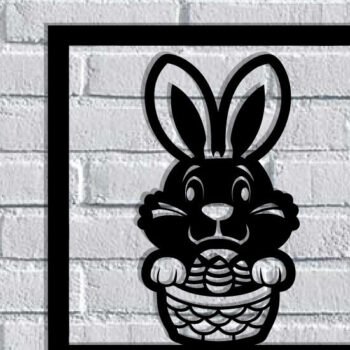 Intra απο ξύλο plywood 3mm-4mm πάχος - Easter Bunny Laser Cut Δίασταση 40x50 cm INTRAFABR-116938957 - Image 3