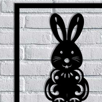 Intra απο ξύλο plywood 3mm-4mm πάχος - Easter Bunny Laser Cut Δίασταση 40x50 cm INTRAFABR-116939438 - Image 1