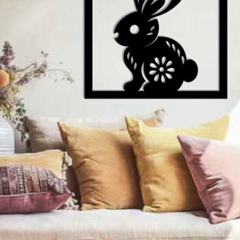 Intra απο ξύλο plywood 3mm-4mm πάχος - Easter Bunny Laser Cut Δίασταση 40x50 cm INTRAFABR-116939582 - Image 1