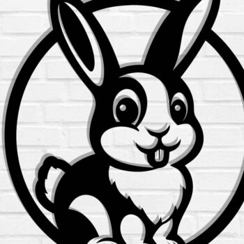 Intra απο ξύλο plywood 3mm-4mm πάχος - Easter Bunny Laser Cut Δίασταση 40x50 cm INTRAFABR-116093885 - Image 1