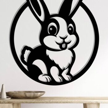 Intra απο ξύλο plywood 3mm-4mm πάχος - Easter Bunny Laser Cut Δίασταση 40x50 cm INTRAFABR-116093885 - Image 2