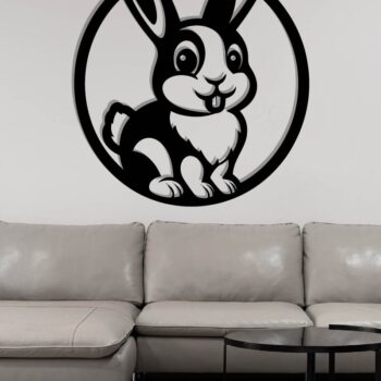 Intra απο ξύλο plywood 3mm-4mm πάχος - Easter Bunny Laser Cut Δίασταση 40x50 cm INTRAFABR-116093885 - Image 3