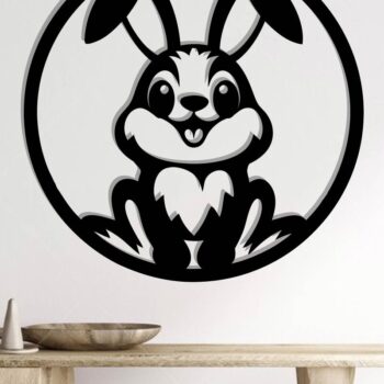 Intra απο ξύλο plywood 3mm-4mm πάχος - Easter Bunny Laser Cut Δίασταση 40x50 cm INTRAFABR-116092192 - Image 2