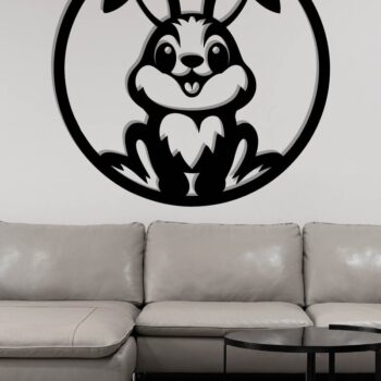 Intra απο ξύλο plywood 3mm-4mm πάχος - Easter Bunny Laser Cut Δίασταση 40x50 cm INTRAFABR-116092192 - Image 3