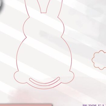 Intra απο ξύλο plywood 3mm-4mm πάχος - Πασχαλινό λαγουδάκι Macrame Garland  Δίασταση 4x4 cm INTRAFABR-72641831 - Image 3