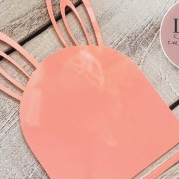 Intra απο ξύλο plywood 3mm-4mm πάχος - Πασχαλινό λαγουδάκι Macrame  Δίασταση 4x4 cm INTRAFABR-74746348 - Image 5