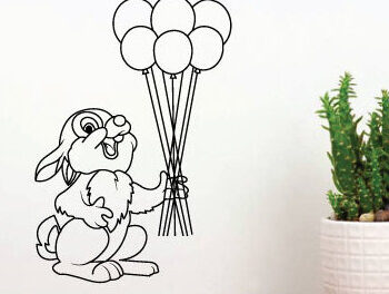 Intra απο ξύλο plywood 3mm-4mm πάχος - Πασχαλινό-λαγουδάκι-μεταλλικό-τοίχο-τέχνη-λέιζερ Δίασταση 40x50 cm INTRAFABR-97259749 - Image 2