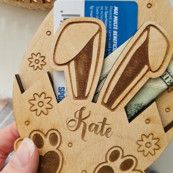 Intra απο ξύλο plywood 3mm-4mm πάχος - Δώρο Πασχαλινό Μπάνι Κάτοχος Χρημάτων Δίασταση 4x4 cm INTRAFABR-116082433 - Image 8