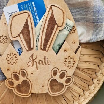 Intra απο ξύλο plywood 3mm-4mm πάχος - Δώρο Πασχαλινό Μπάνι Κάτοχος Χρημάτων Δίασταση 4x4 cm INTRAFABR-116082433 - Image 9