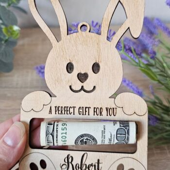 Intra απο ξύλο plywood 3mm-4mm πάχος - Πασχαλινό Μπάνι Κάτοχος Χρημάτων Δίασταση 15x15 cm INTRAFABR-116833779 - Image 3