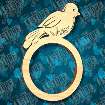 Intra απο ξύλο plywood 3mm-4mm πάχος - Πασχαλινά δαχτυλίδια χαρτοπετσέτας με λέιζερ Δίασταση 15x15 cm INTRAFABR-90511295 - Image 4