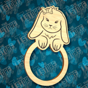 Intra απο ξύλο plywood 3mm-4mm πάχος - Πασχαλινά δαχτυλίδια χαρτοπετσέτας με λέιζερ Δίασταση 15x15 cm INTRAFABR-90511245