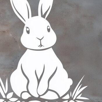 Intra απο ξύλο plywood 3mm-4mm πάχος - Πασχαλινό λαγουδάκι Paper Cut  Bundle Δίασταση 4x4 cm INTRAFABR-115508008 - Image 2