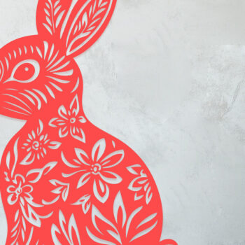 Intra απο ξύλο plywood 3mm-4mm πάχος - Πασχαλινό λαγουδάκι Paper Cut  Bundle Δίασταση 4x4 cm INTRAFABR-115508008 - Image 5