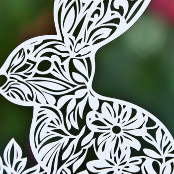 Intra απο ξύλο plywood 3mm-4mm πάχος - Πασχαλινό λαγουδάκι Paper Cut  Bundle Δίασταση 4x4 cm INTRAFABR-115508008 - Image 8