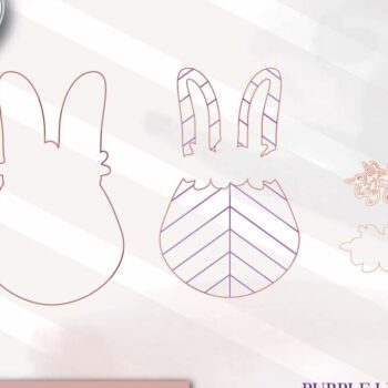 Intra απο ξύλο plywood 3mm-4mm πάχος - Πασχαλινό λαγουδάκι με λέιζερ  Δίασταση 6x6 cm INTRAFABR-70853075 - Image 2