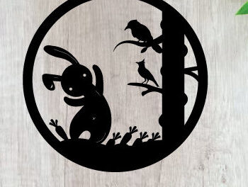 Intra απο ξύλο plywood 3mm-4mm πάχος - μεταλλικού τοίχου με ταμπέλα Πάσχα Δίασταση 40x50 cm INTRAFABR-91388223 - Image 1