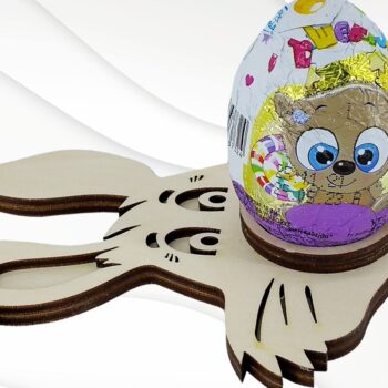 Intra απο ξύλο plywood 3mm-4mm πάχος -  Πασχαλινή σιλουέτα λαγουδάκι Δίασταση 144x108 cm INTRAFABR-58535478 - Image 4