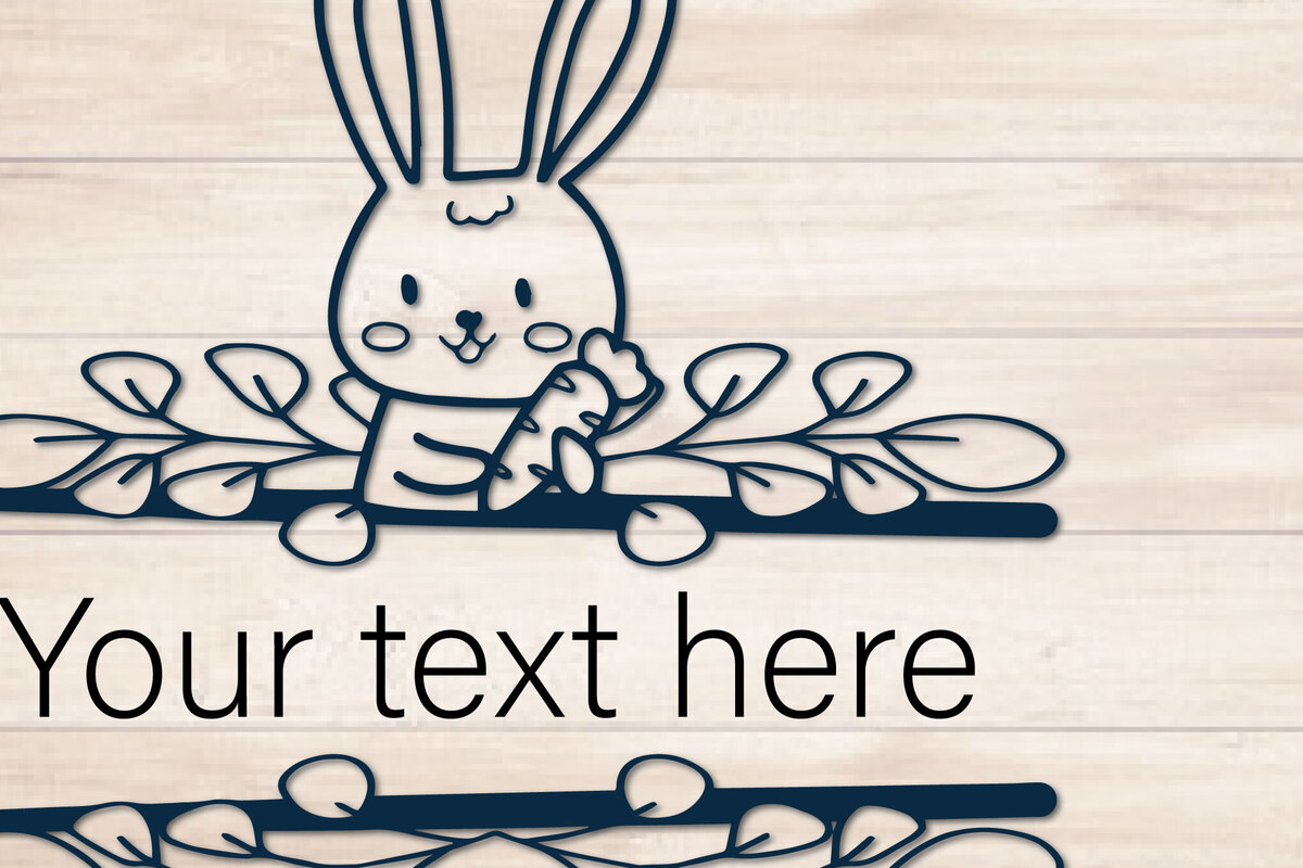 Intra απο ξύλο plywood 3mm-4mm πάχος -  αποκοπής μονόγραμμα  Split Easter Bunny Δίασταση 4x4 cm INTRAFABR-116537028