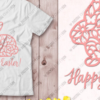 Intra απο ξύλο plywood 3mm-4mm πάχος - Πασχαλινό λαγουδάκι , 3D λαγουδάκι, λαγουδάκι λουλουδιών Δίασταση 3600x3600 cm INTRAFABR-25792073 - Image 8