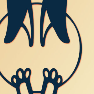 Intra απο ξύλο plywood 3mm-4mm πάχος - Πασχαλινό λαγουδάκι με κομμένο   αυγού Δίασταση 15x15 cm INTRAFABR-116724197