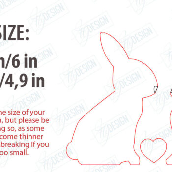 Intra απο ξύλο plywood 3mm-4mm πάχος - Πασχαλινό Μπάνι Ξύλινη Διακόσμηση Πακέτο | CNC Δίασταση 15x15 cm INTRAFABR-118278822 - Image 2