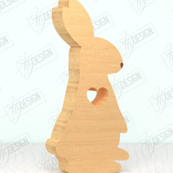 Intra απο ξύλο plywood 3mm-4mm πάχος - Πασχαλινό Μπάνι Ξύλινη Διακόσμηση Πακέτο | CNC Δίασταση 15x15 cm INTRAFABR-118278822 - Image 5