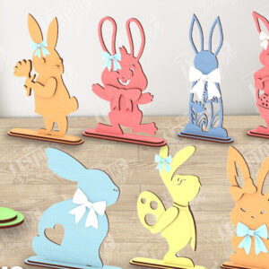 Intra απο ξύλο plywood 3mm-4mm πάχος - Πασχαλινό Μπάνι Ξύλινη Διακόσμηση Πακέτο | CNC Δίασταση 15x15 cm INTRAFABR-116334694