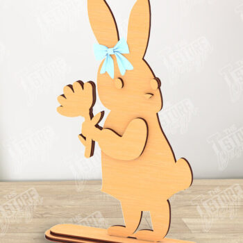 Intra απο ξύλο plywood 3mm-4mm πάχος - Πασχαλινό Μπάνι Ξύλινη Διακόσμηση Πακέτο | CNC Δίασταση 15x15 cm INTRAFABR-116334694 - Image 9