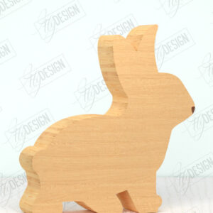 Intra απο ξύλο plywood 3mm-4mm πάχος - Πασχαλινό λαγουδάκι Ξύλινο ντεκόρ | Διακόσμηση σπιτιού Δίασταση 15x15 cm INTRAFABR-118278801