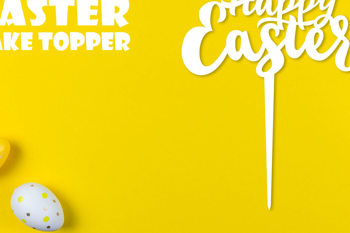 Intra απο ξύλο plywood 3mm-4mm πάχος - Πασχαλινό κέικ Topper. Καλό Πάσχα . Δίασταση 15x15 cm INTRAFABR-25861986