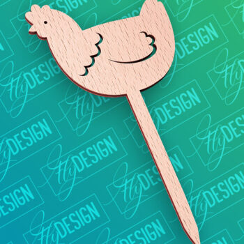 Intra απο ξύλο plywood 3mm-4mm πάχος - Πασχαλινό κέικ Topper Laser Cut |  CNC Δίασταση 15x15 cm INTRAFABR-91889934 - Image 1