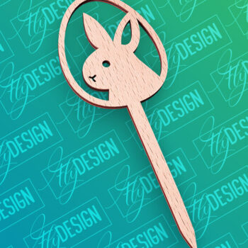 Intra απο ξύλο plywood 3mm-4mm πάχος - Πασχαλινό κέικ Topper Laser Cut |  CNC Δίασταση 15x15 cm INTRAFABR-91890034 - Image 1