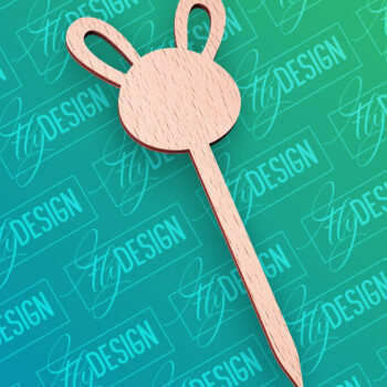 Intra απο ξύλο plywood 3mm-4mm πάχος - Πασχαλινό κέικ Topper Laser Cut |  CNC Δίασταση 15x15 cm INTRAFABR-91890039 - Image 1