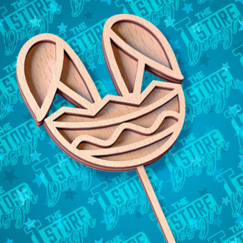 Intra απο ξύλο plywood 3mm-4mm πάχος - Πασχαλινό κέικ Topper Laser Cut |  CNC Δίασταση 15x15 cm INTRAFABR-91658579 - Image 1