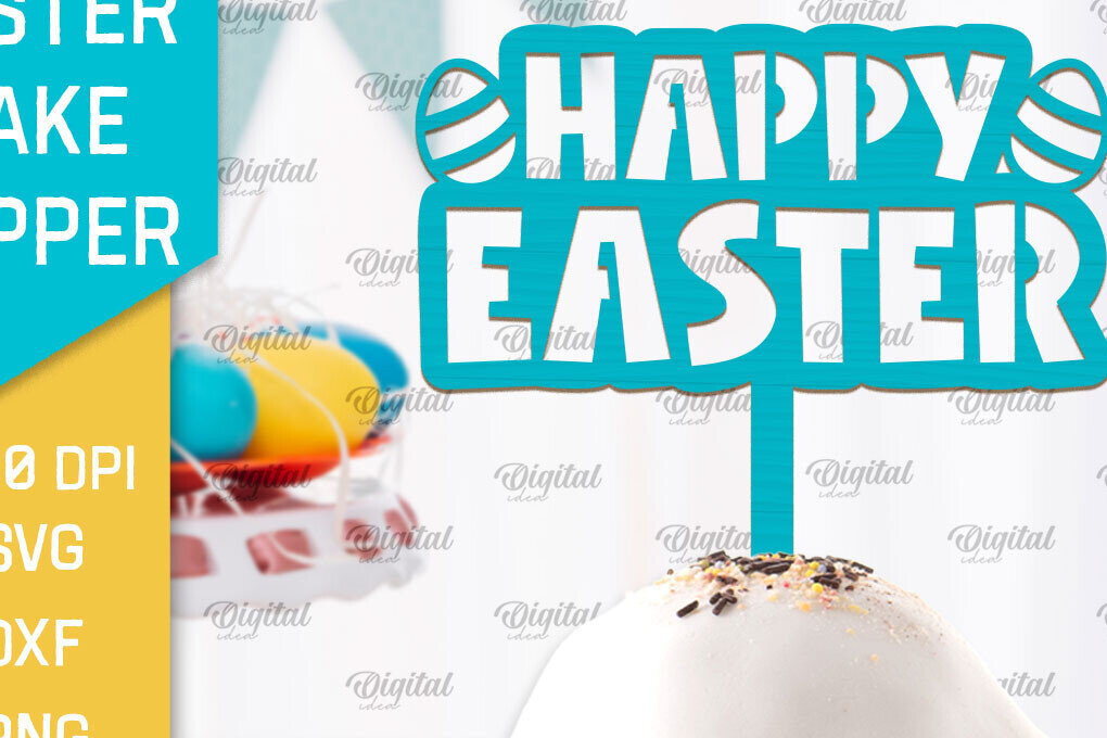 Intra απο ξύλο plywood 3mm-4mm πάχος - Πασχαλινό κέικ Topper  Laser Cut Δίασταση 15x15 cm INTRAFABR-93076706