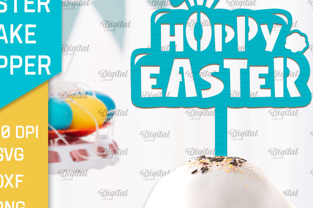 Intra απο ξύλο plywood 3mm-4mm πάχος - Πασχαλινό κέικ Topper  Laser Cut Δίασταση 15x15 cm INTRAFABR-93076743